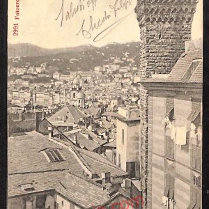ag0778 - CARTOLINA D'EPOCA - Genova Città - Torre degli Embriaci  1919