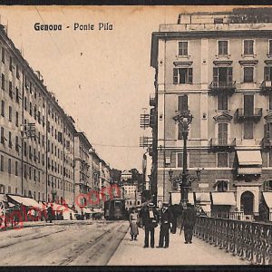 ag0782 - CARTOLINA D'EPOCA - Genova Città - Ponte Pila
