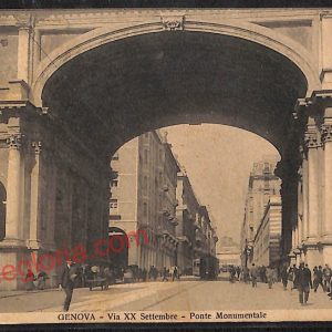 ag0783 - CARTOLINA D'EPOCA - Genova Città - Via XX Settembre  1913