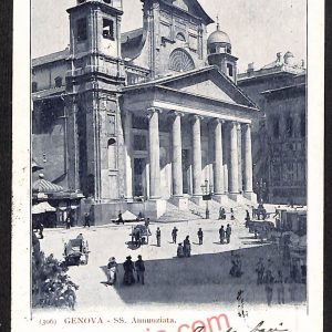 ag0784 - CARTOLINA D'EPOCA - Genova Città - SS. Annunziata  1900