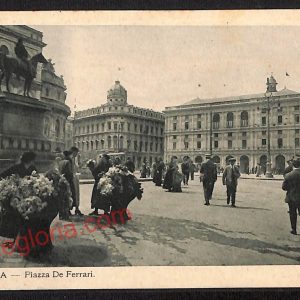 ag0785 - CARTOLINA D'EPOCA - Genova Città - Piazza De Ferrari