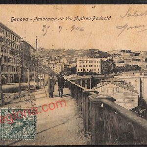ag0789 - CARTOLINA D'EPOCA - Genova Città - Via Andrea Podestà  1907