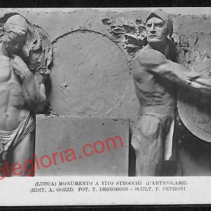 ag6254 - CARTOLINA D'EPOCA - Lucca Città - Monumento a Tito Strocchi