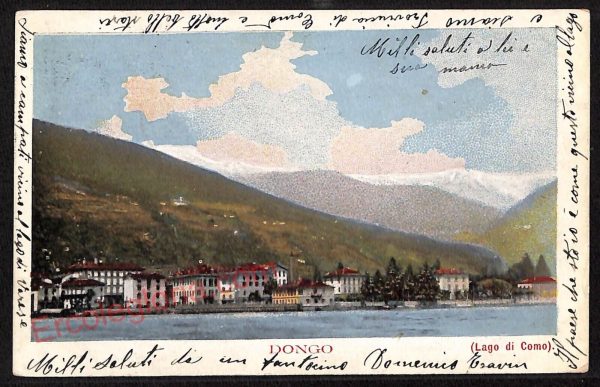 ae5249 - CARTOLINA D'EPOCA - Como Provincia - Dongo  1915