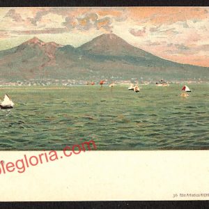 ah3780 - CARTOLINA D'EPOCA - Napoli Città - Vesuvio