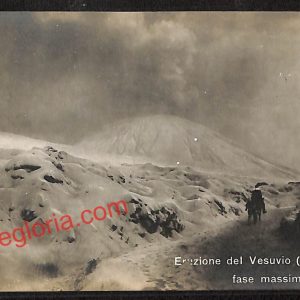 ah3781 - CARTOLINA D'EPOCA - Napoli Città - Eruzione del Vesuvio
