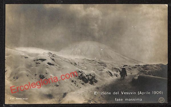 ah3781 - CARTOLINA D'EPOCA - Napoli Città - Eruzione del Vesuvio