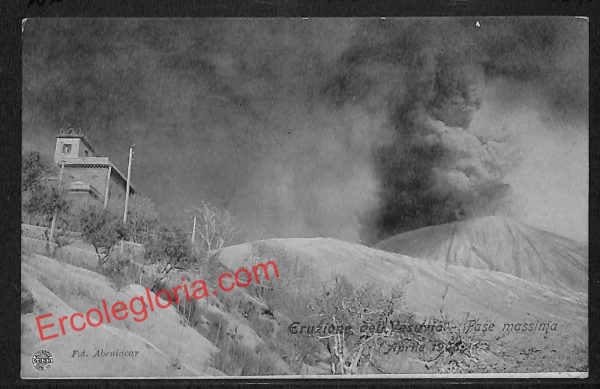ah3782 - CARTOLINA D'EPOCA - Napoli Città - Eruzione del Vesuvio