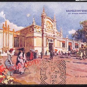 ag9186 - CARTOLINA D'EPOCA - Milano Città - Navigazione Generale Italiana
