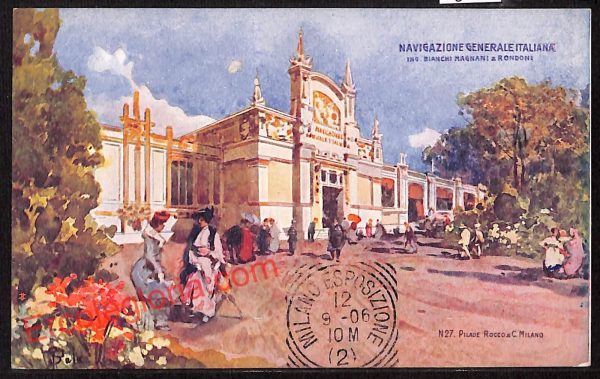 ag9186 - CARTOLINA D'EPOCA - Milano Città - Navigazione Generale Italiana