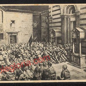 ag6271 - CARTOLINA D'EPOCA - Lucca Città - Lo storico 'Tumulto degli straccioni'