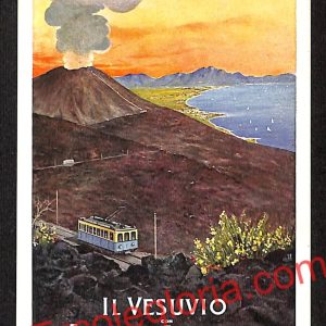 ah3787 -CARTOLINA D'EPOCA - Napoli Città - Il Vesuvio