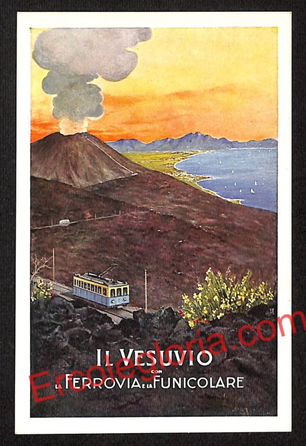 ah3787 -CARTOLINA D'EPOCA - Napoli Città - Il Vesuvio