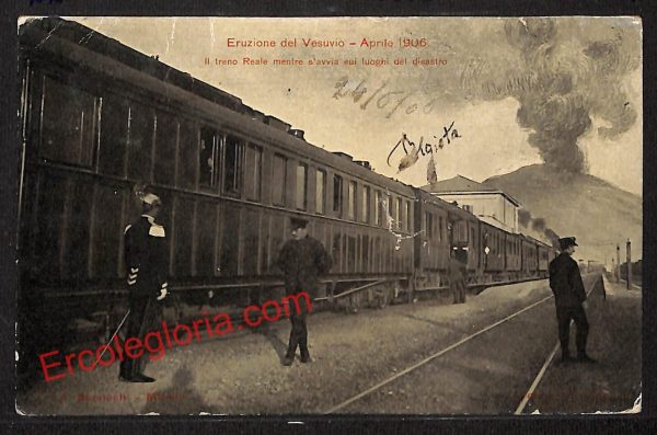 ah3788 -CARTOLINA D'EPOCA - Napoli Città - Eruzione del Vesuvio