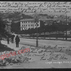 ag0793 - CARTOLINA D'EPOCA - Genova Città - Corso Andrea Podestà  1906