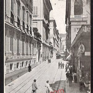 ag0795 - CARTOLINA D'EPOCA - Genova Città - Via Balbi  1911