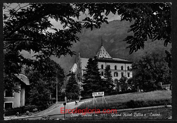 ad9976 - CARTOLINA  D'EPOCA - Aosta Provincia - Saint Vincent  1953