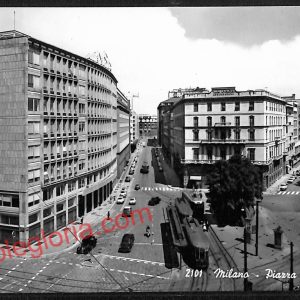 ag9202 - CARTOLINA D'EPOCA - Milano Città - Piazza Cavour