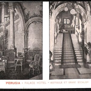 ab8977 - CARTOLINA  D'EPOCA - Perugia Città - Palace Hotel