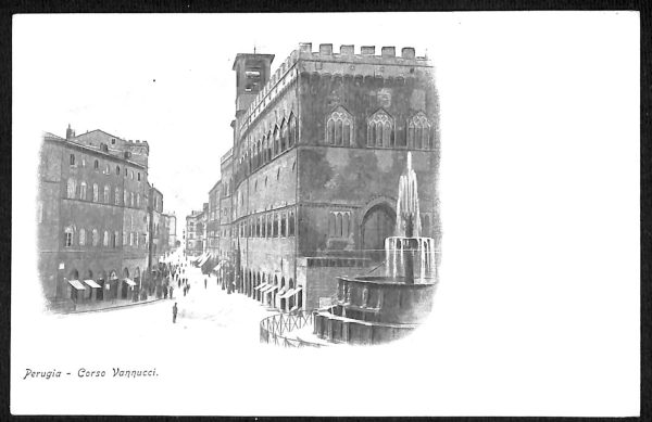 ab8978 - CARTOLINA  D'EPOCA - Perugia Città - Corso Vannucci