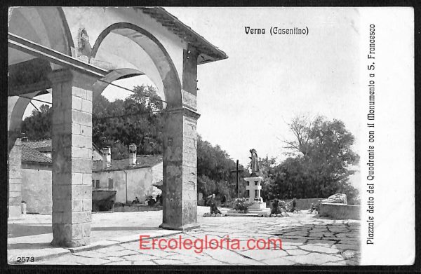 ae0546 - CARTOLINA  D'EPOCA - Arezzo Provincia - Verna  1912