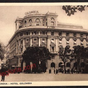 ag0798 - CARTOLINA D'EPOCA - Genova Città - Hotel Colombia  1939