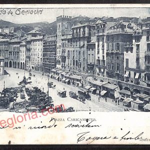 ag0800 - CARTOLINA D'EPOCA - Genova Città - Piazza Caricamento