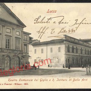 ag6278 - CARTOLINA D'EPOCA - Lucca Città - R. Istituto di Belle Arti  1904