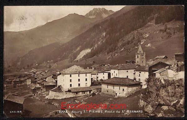 ad9985 - CARTOLINA  D'EPOCA - Aosta Provincia - Saint- Pierre   1924
