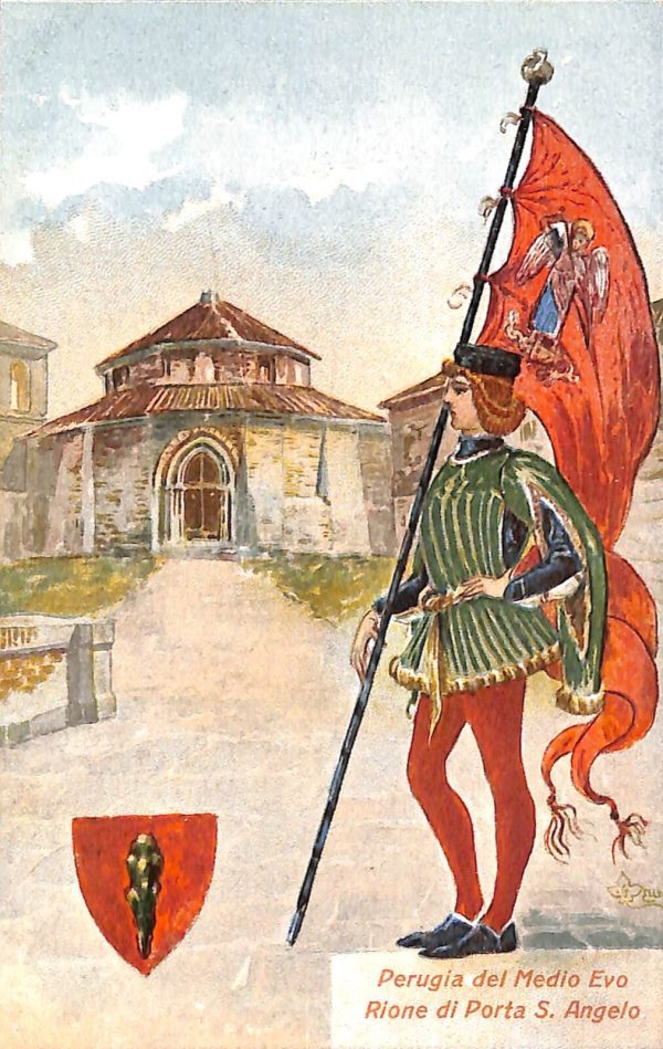 ab8983 - CARTOLINA  D'EPOCA - Perugia Città - Rione di Porta S. Angelo