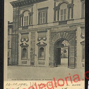 ag6280 - CARTOLINA D'EPOCA - Lucca Città - Facciata del Palazzo  1901