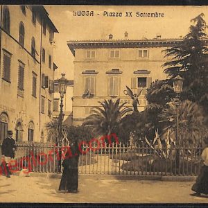 ag6283 - CARTOLINA D'EPOCA - Lucca Città - Piazza XX Settembre  1915