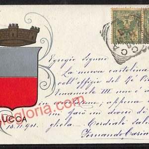 ag6284 - CARTOLINA D'EPOCA - Lucca Città