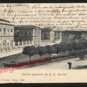ag6285 - CARTOLINA D'EPOCA - Lucca Città - Veduta dei R. R. Spedali