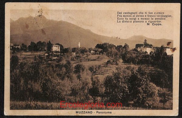 ae1870 - CARTOLINA  D'EPOCA - Biella Provincia - Muzzano