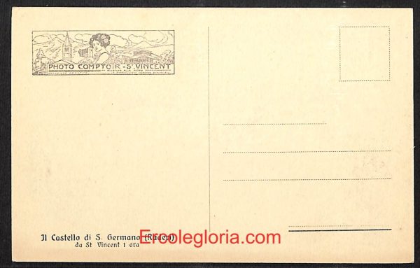 ad9988 - CARTOLINA  D'EPOCA - Aosta Provincia - Saint-Vincent - immagine 2