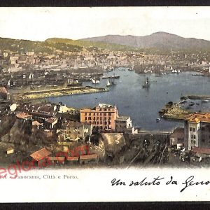 ag0806 - CARTOLINA D'EPOCA - Genova Città - Panorama  1903