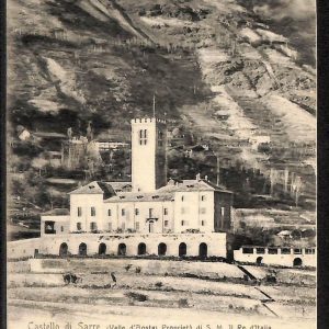 ad9989 - CARTOLINA  D'EPOCA - Aosta Provincia - Sarre   1912