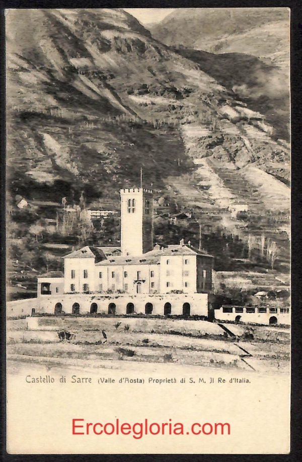 ad9989 - CARTOLINA  D'EPOCA - Aosta Provincia - Sarre   1912