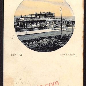 ag0809 - CARTOLINA D'EPOCA - Genova Città - Lido d' Albaro  1921