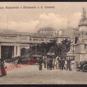 ag0812 - CARTOLINA D'EPOCA - Genova Città - Piazza Acquaverde  1913