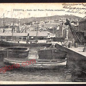 ag0813 - CARTOLINA D'EPOCA - Genova Città - Scalo del Porto