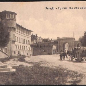 ab8994 - CARTOLINA  D'EPOCA - Perugia Città - Ingresso alla città dalla Stazione
