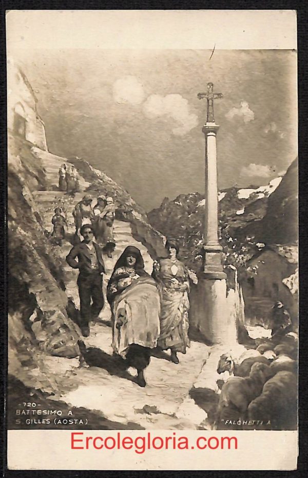 ad9995 - CARTOLINA  D'EPOCA - Aosta Provincia - Saint-Gilles