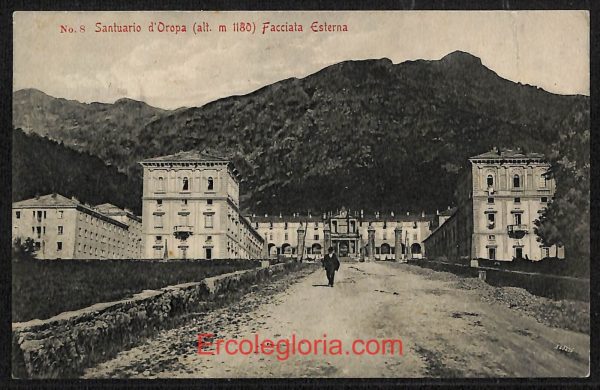 ae1878 - CARTOLINA  D'EPOCA - Biella Provincia - Oropa