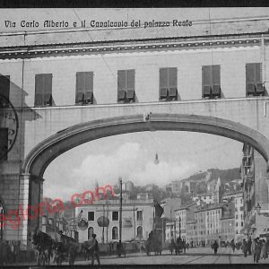 ag0817 - CARTOLINA D'EPOCA - Genova Città - Cavalcavia del Palazzo Reale