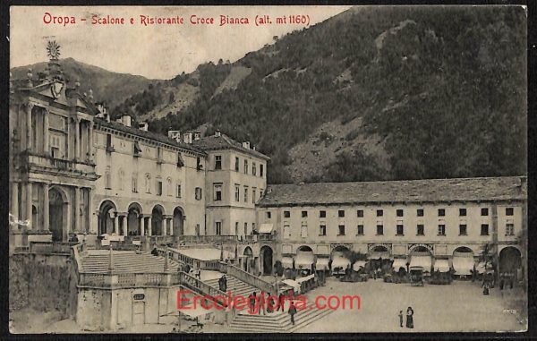 ae1880 - CARTOLINA  D'EPOCA - Biella Provincia - Oropa  1909