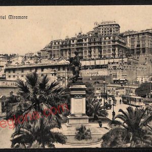 ag0821 - CARTOLINA D'EPOCA - Genova Città - Hotel Miramare