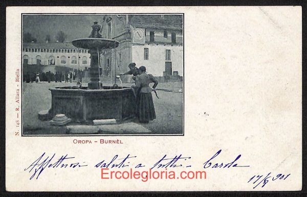ae1884 - CARTOLINA  D'EPOCA - Biella Provincia - Oropa