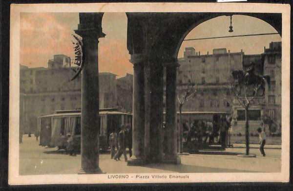 ac7483 - CARTOLINA D'EPOCA - Livorno Città - Piazza Vittorio Emanuele
